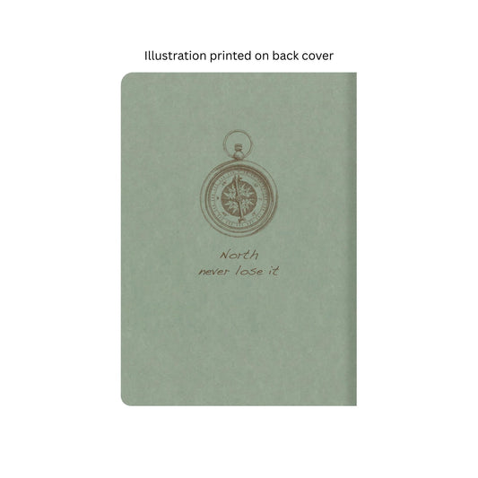 Clairefontaine - Flying Spirit Lined A5 Cahier Notebook: Eucalyptus Green - North