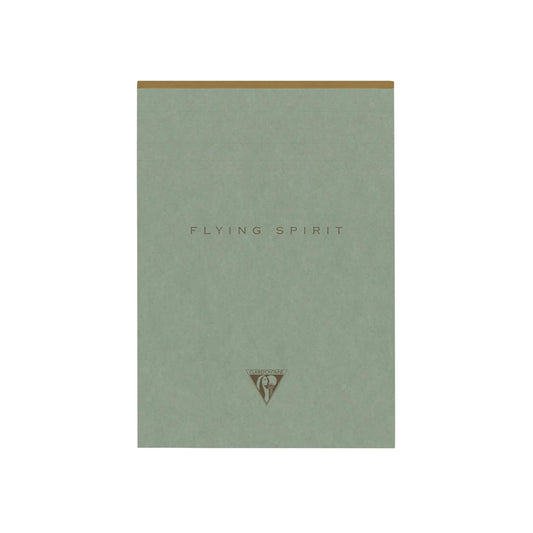 Clairefontaine - Flying Spirit Lined A5 Notepad : Eucalyptus Green - Bee