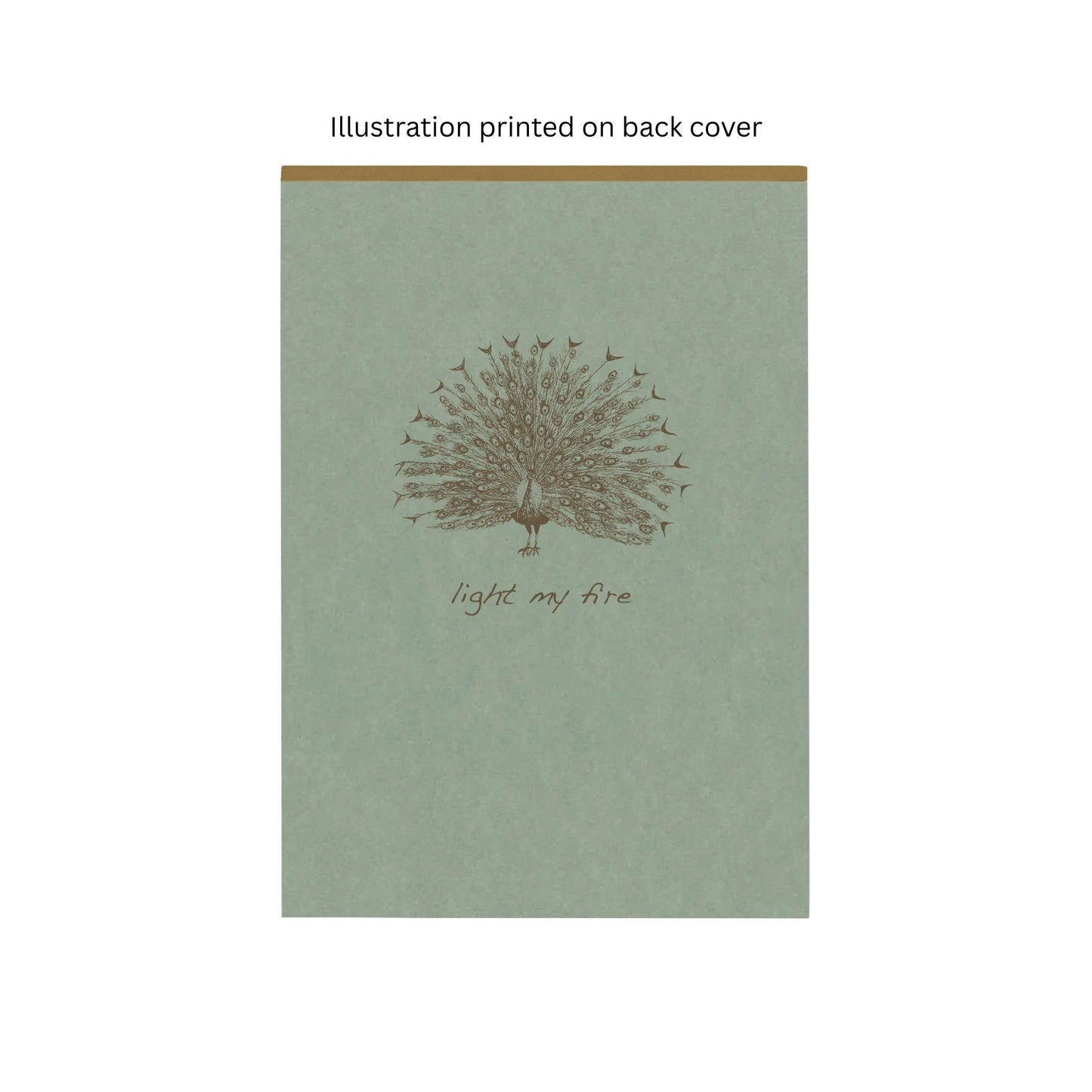 Clairefontaine - Flying Spirit Lined A5 Notepad : Eucalyptus Green - Bird