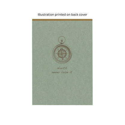 Clairefontaine - Flying Spirit Lined A5 Notepad : Eucalyptus Green - North