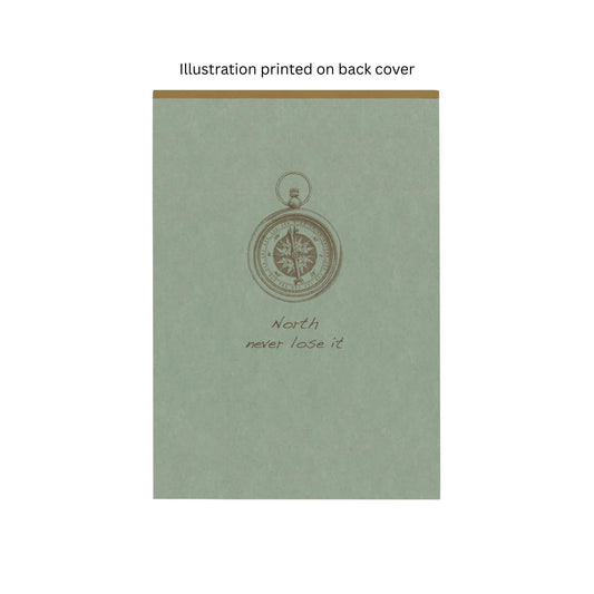 Clairefontaine - Flying Spirit Lined A5 Notepad : Eucalyptus Green - North