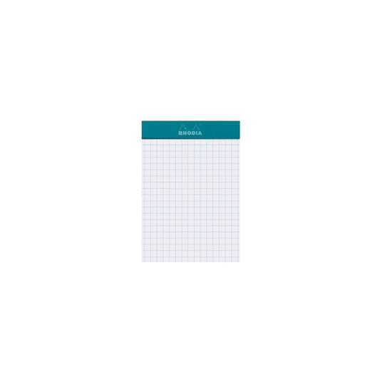 Rhodia - No. 11 Top Stapled Notepad A7 Grid/Graph - Peacock