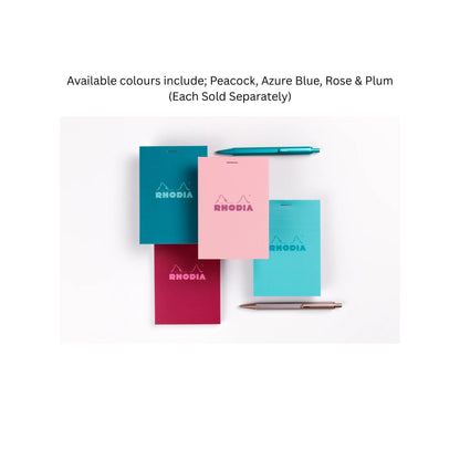 Rhodia - No. 11 Top Stapled Notepad A7 Grid/Graph - Rose