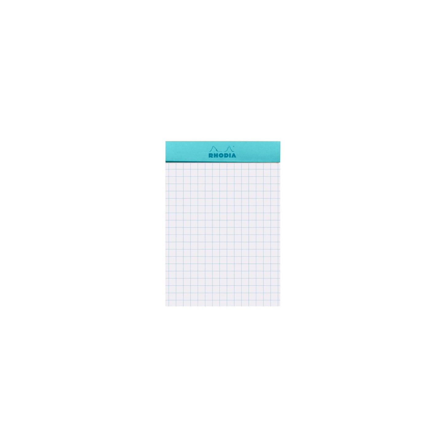 Rhodia - No. 11 Top Stapled Notepad A7 Grid/Graph - Azure Blue