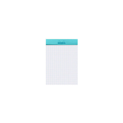 Rhodia - No. 11 Top Stapled Notepad A7 Grid/Graph - Azure Blue