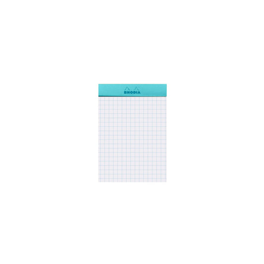 Rhodia - No. 11 Top Stapled Notepad A7 Grid/Graph - Azure Blue