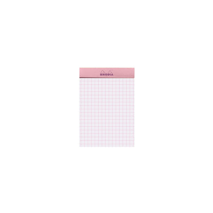 Rhodia - No. 11 Top Stapled Notepad A7 Grid/Graph - Rose