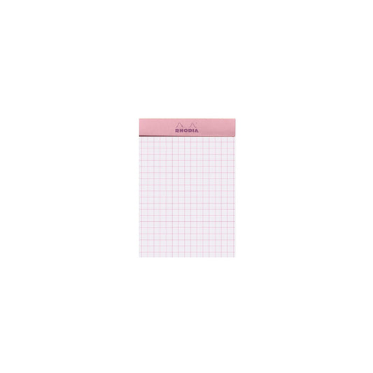 Rhodia - No. 11 Top Stapled Notepad A7 Grid/Graph - Rose