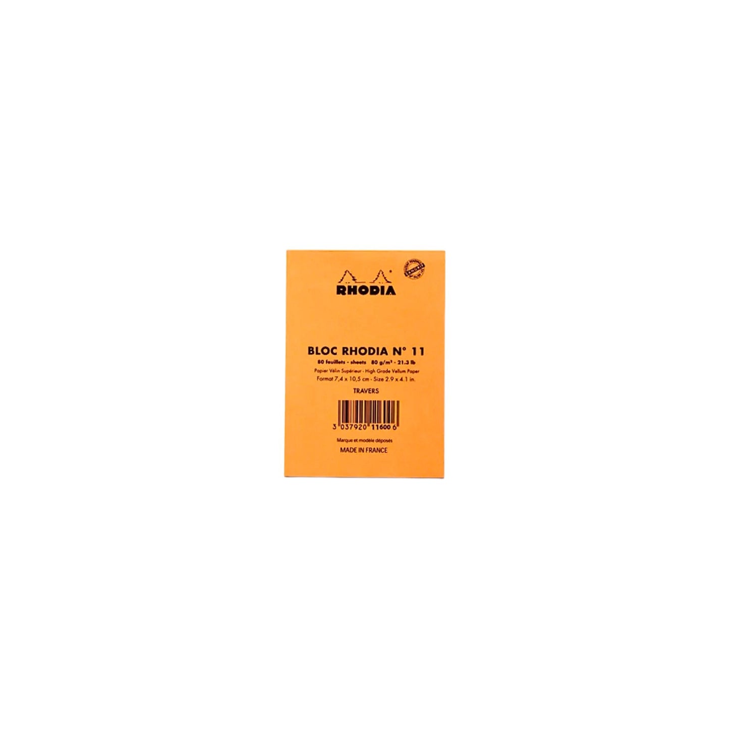 Rhodia - Cuaderno de espiral superior núm. 11 A7 cuadrícula/punteado - Pavo Real