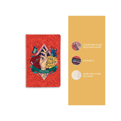 Clairefontaine - Frida Kahlo Lined Pocket Notebook