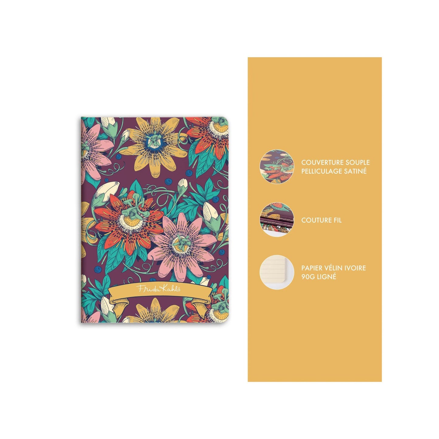 Clairefontaine - Frida Kahlo A5 Lined Softcover Notebook