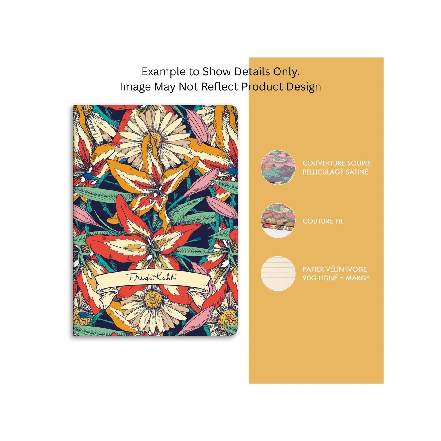 Clairefontaine - Frida Kahlo A4 Lined Notebook