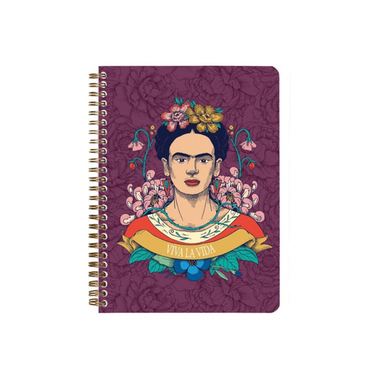 Clairefontaine - Frida Kahlo Wire-Bound A5 Lined Notebook