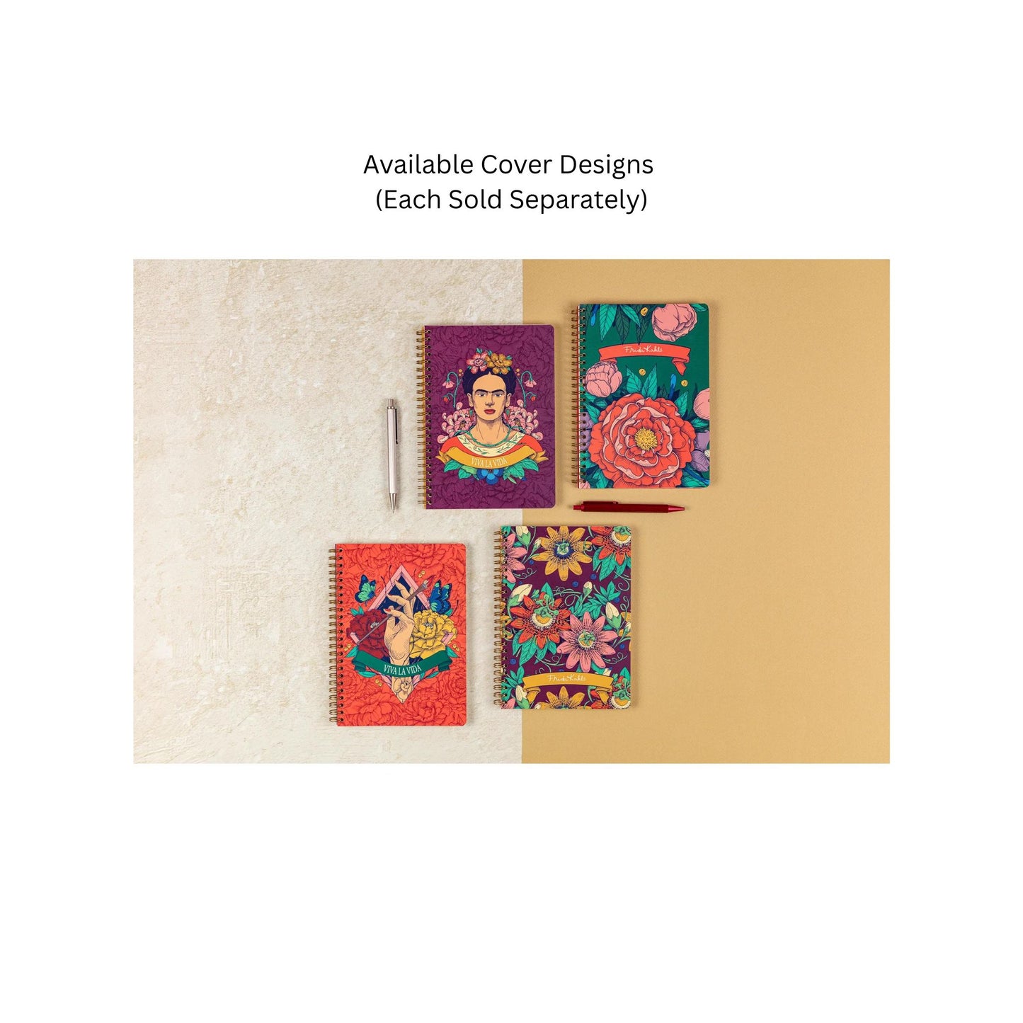 Clairefontaine - Frida Kahlo Wire-Bound A5 Lined Notebook