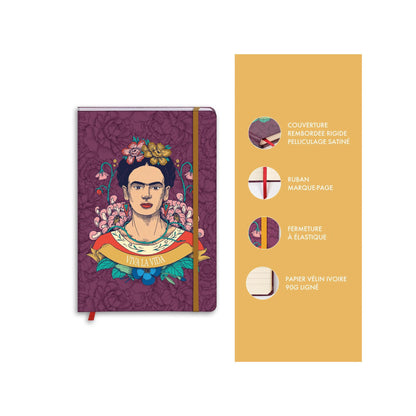 Clairefontaine - Frida Kahlo A5 Lined Hardcover Notebook