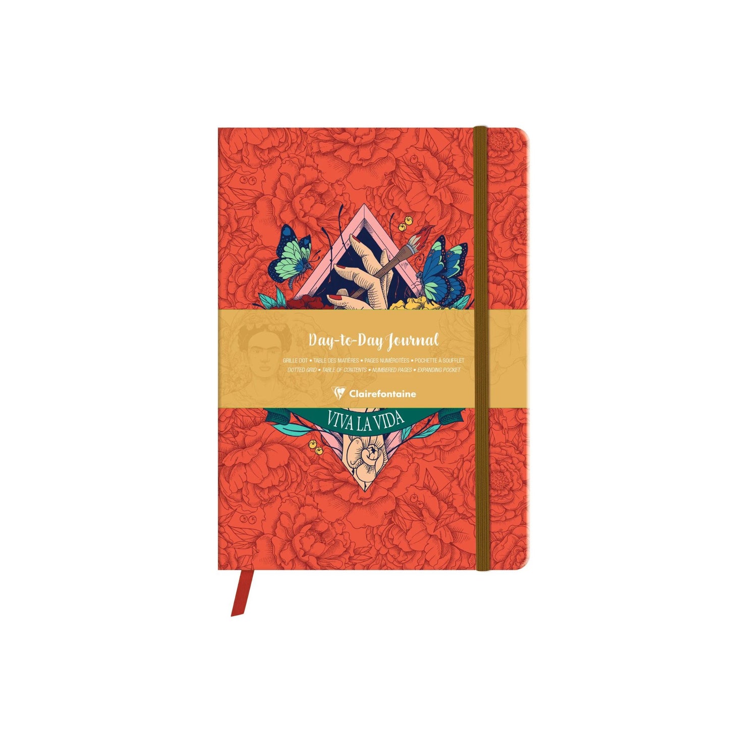 Clairefontaine - Frida Kahlo Day-to-Day B5 Dot-Grid Journal