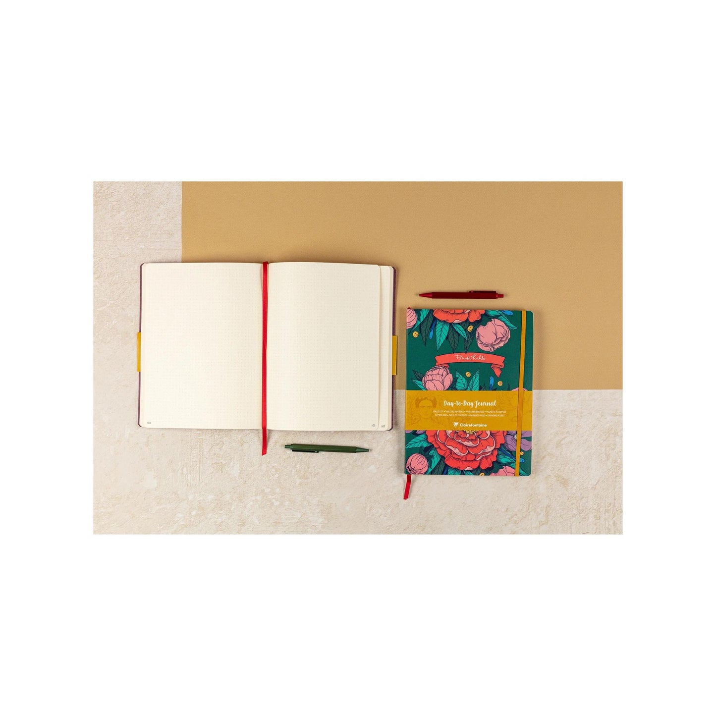 Clairefontaine - Frida Kahlo Day-to-Day B5 Dot-Grid Journal