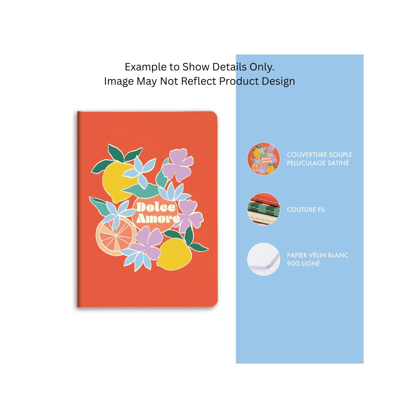 Clairefontaine - Dolce Amore A5 Lined Softcover Notebook