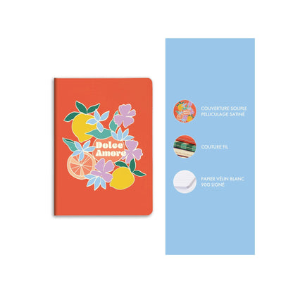 Clairefontaine - Dolce Amore A5 Lined Softcover Notebook