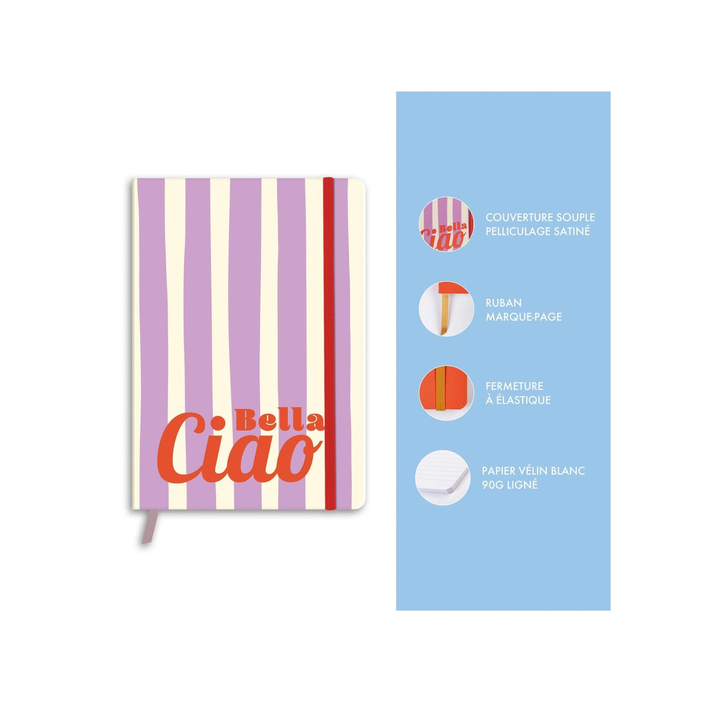 Clairefontaine - Dolce Amore Lined A5 Softcover Notebook