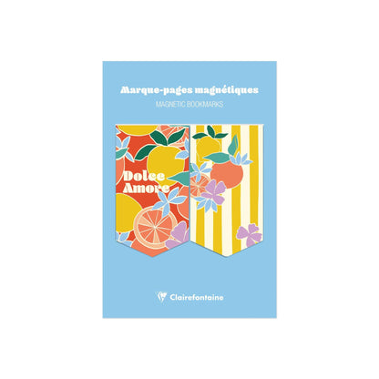 Clairefontaine - Dolce Amore Set of 2 Magnetic Bookmarks