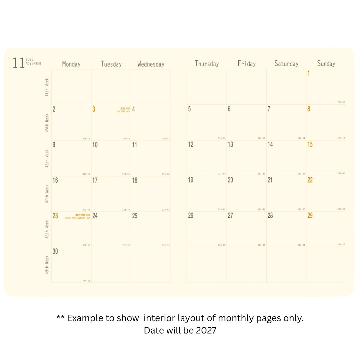 Rhodia - 2027 Monthly Planner - 16 Month - A5 - Orange