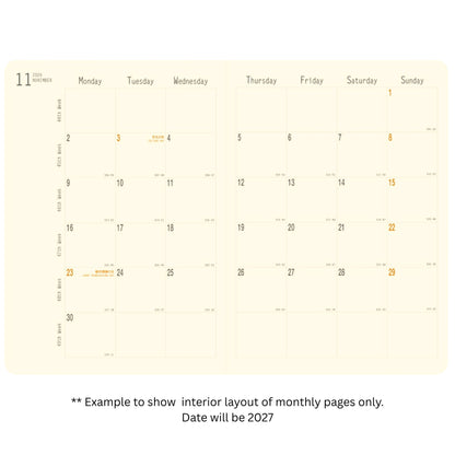 Rhodia - 2027 Monthly Planner - 16 Month - A5 - Orange