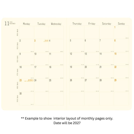 Rhodia - 2027 Monthly Planner - 16 Month - A5 - Orange