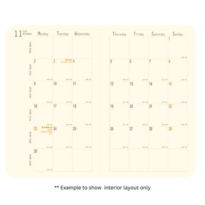 Rhodia - 2027 Monthly Planner - 16 Month - Pocket - Orange