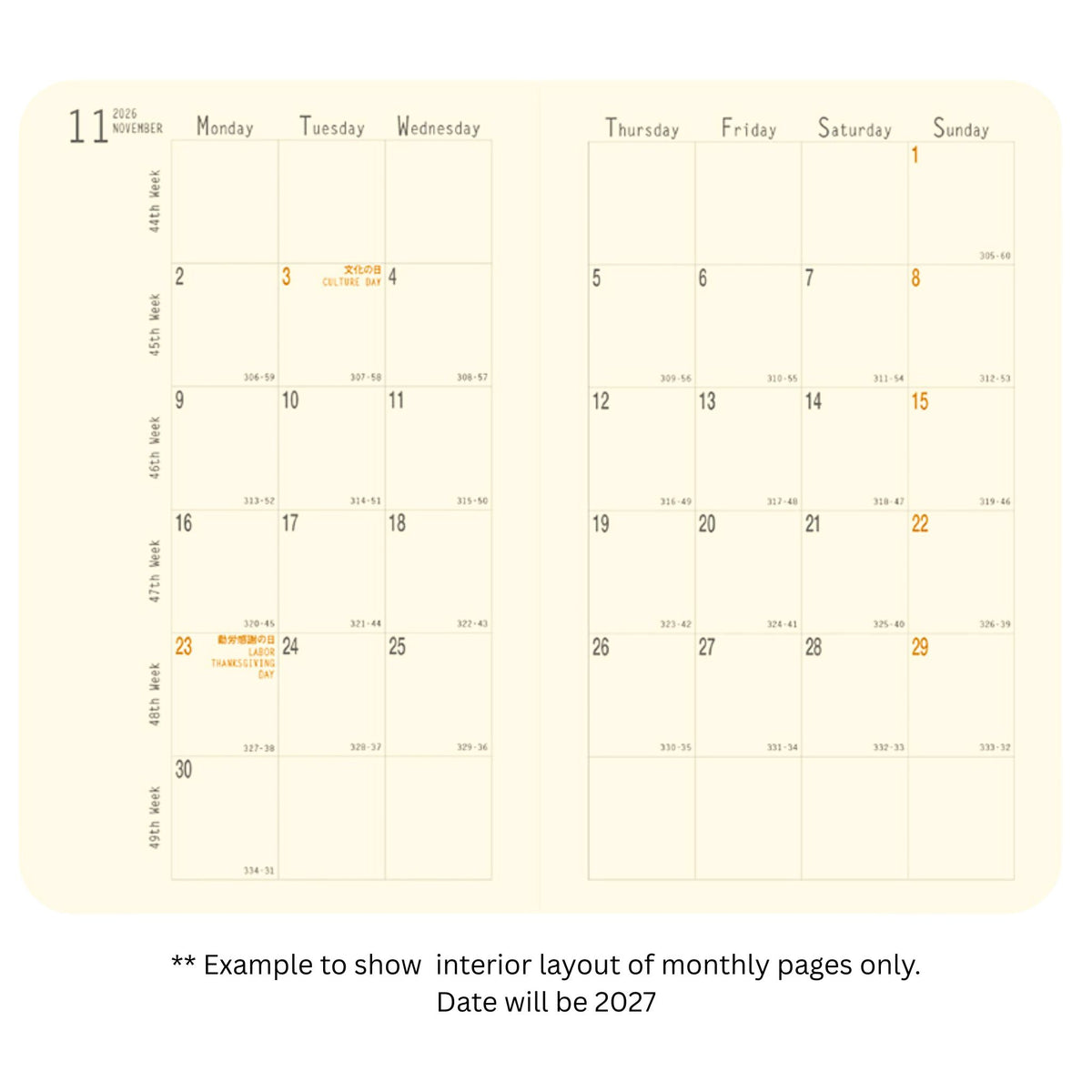 Rhodia - 2027 Monthly Planner - 16 Month - Pocket - Orange