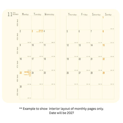 Rhodia - 2027 Monthly Planner - 16 Month - Pocket - Orange