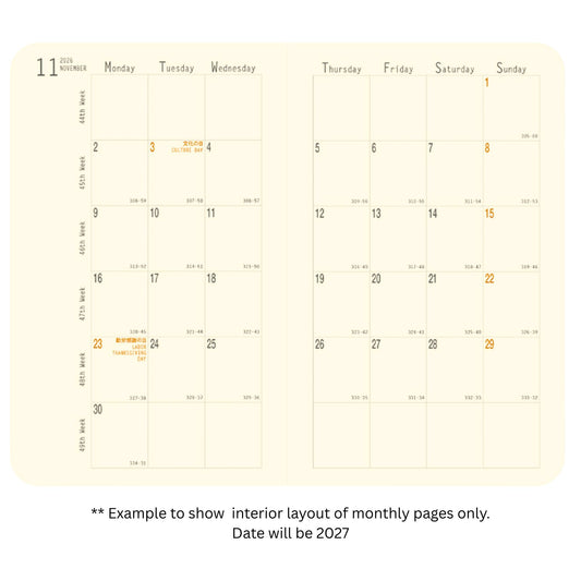 Rhodia - 2027 Monthly Planner - 16 Month - Pocket - Orange