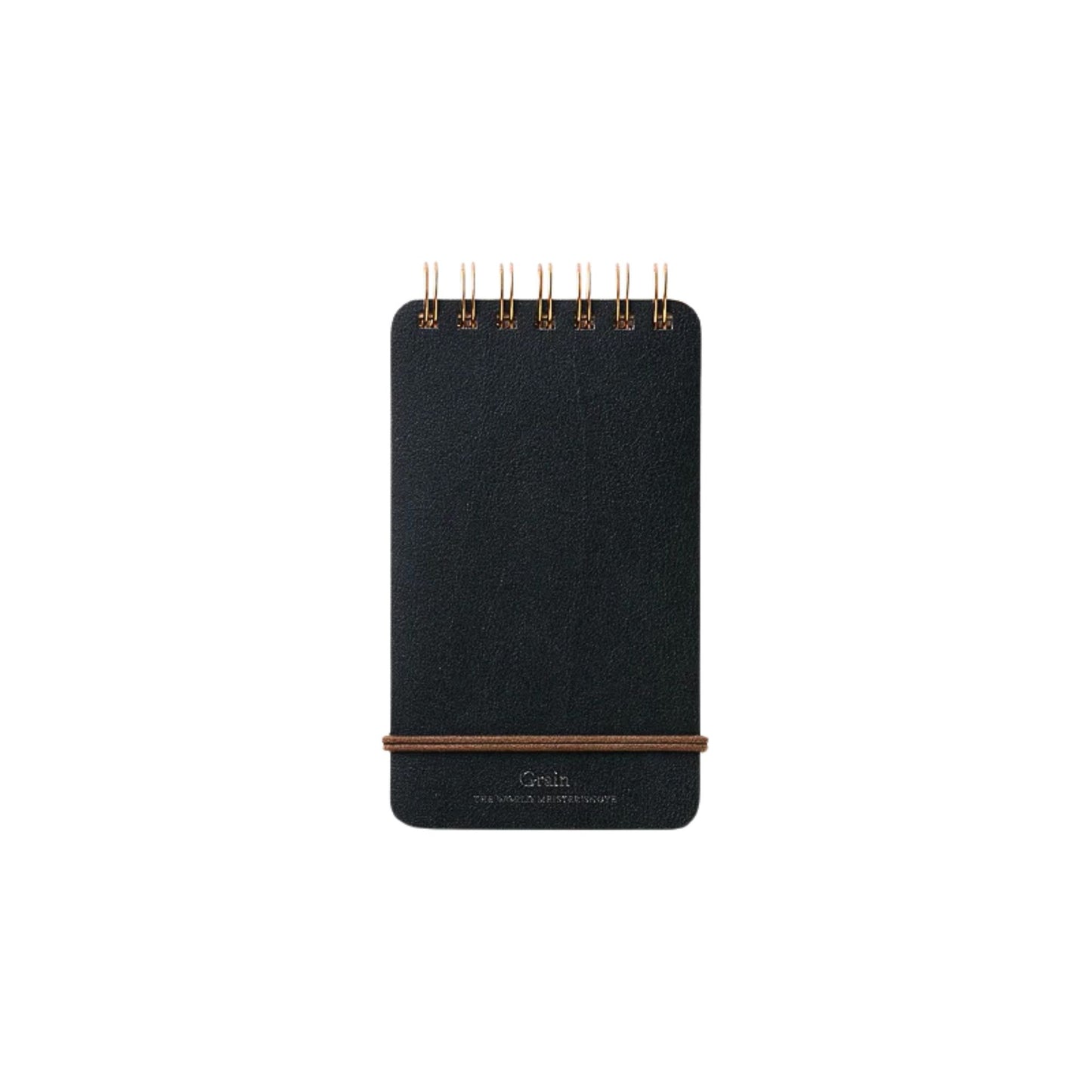 MIDORI - Grain Memo - Bonded Leather Cover - Notepad - Pocket Size - Black