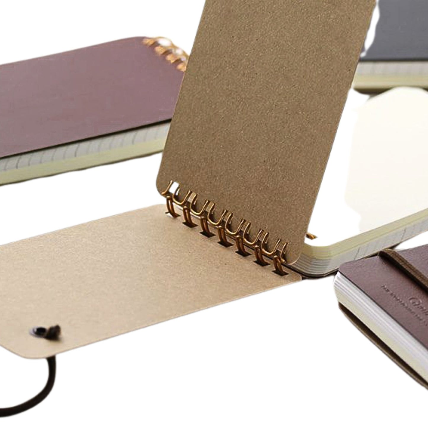 MIDORI - Grain Memo - Bonded Leather Cover - Notepad - Pocket Size - Dark Brown