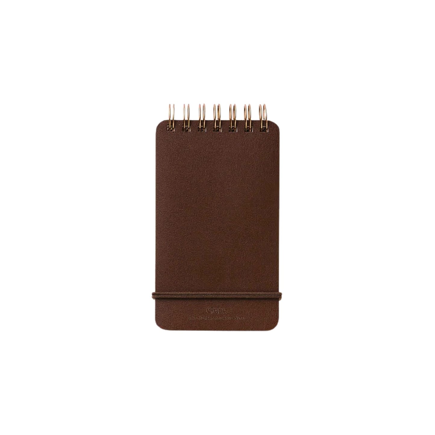 MIDORI - Grain Memo - Bonded Leather Cover - Notepad - Pocket Size - Dark Brown