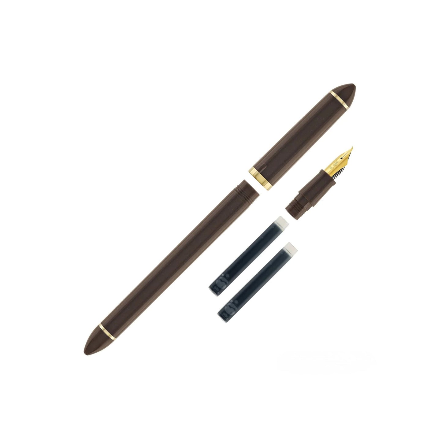Sailor - Fude DE Mannen Calligraphy Fountain Pen 40 Degree Nib - Brown