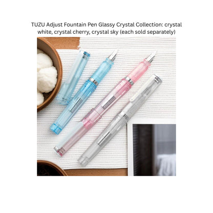 Sailor - TUZU Adjust Fountain Pen Glassy Crystal Cherry - Nib Sizes: Fine, Medium, Broad