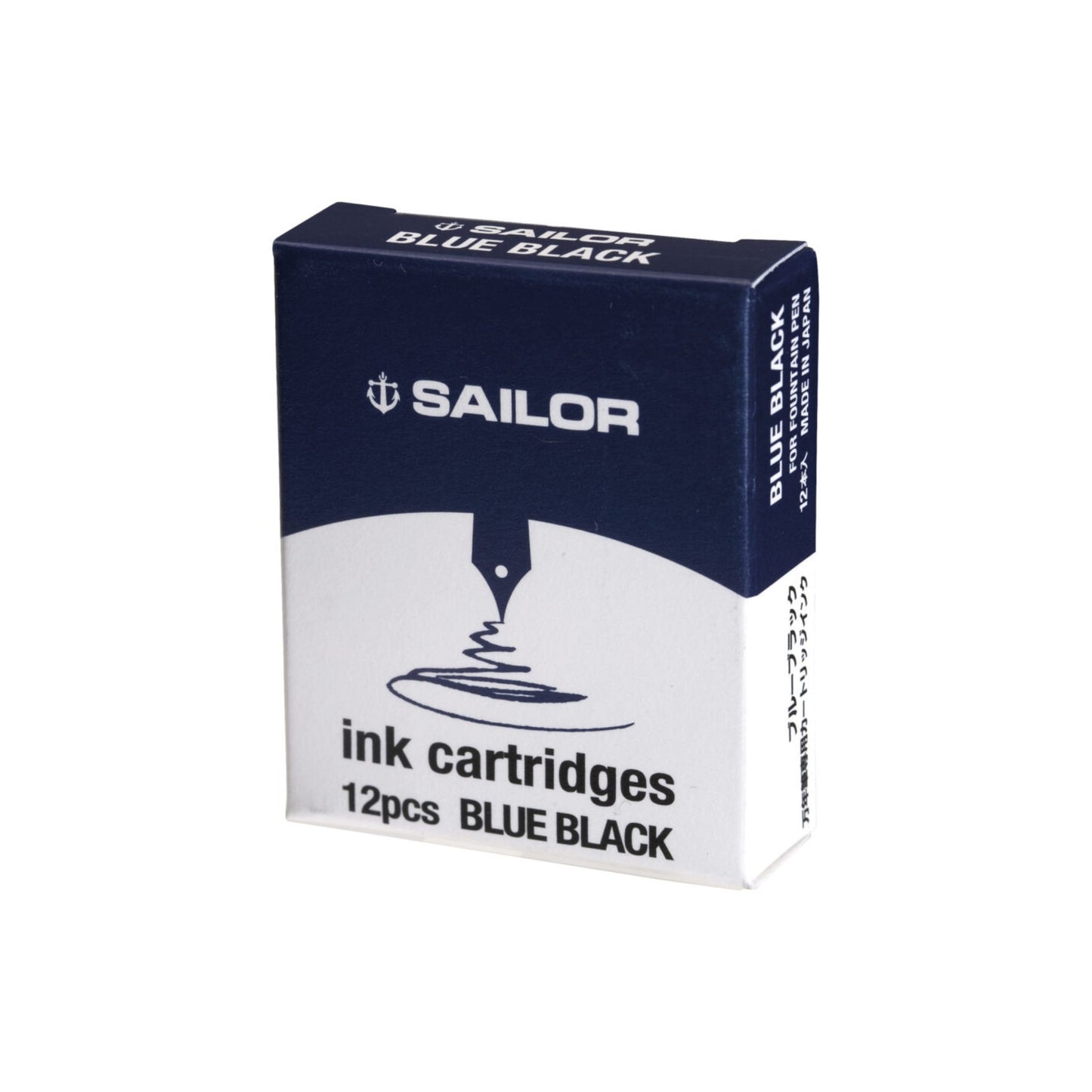 Sailor - Dye Ink Cartridges - Blue-Black (12 pack)