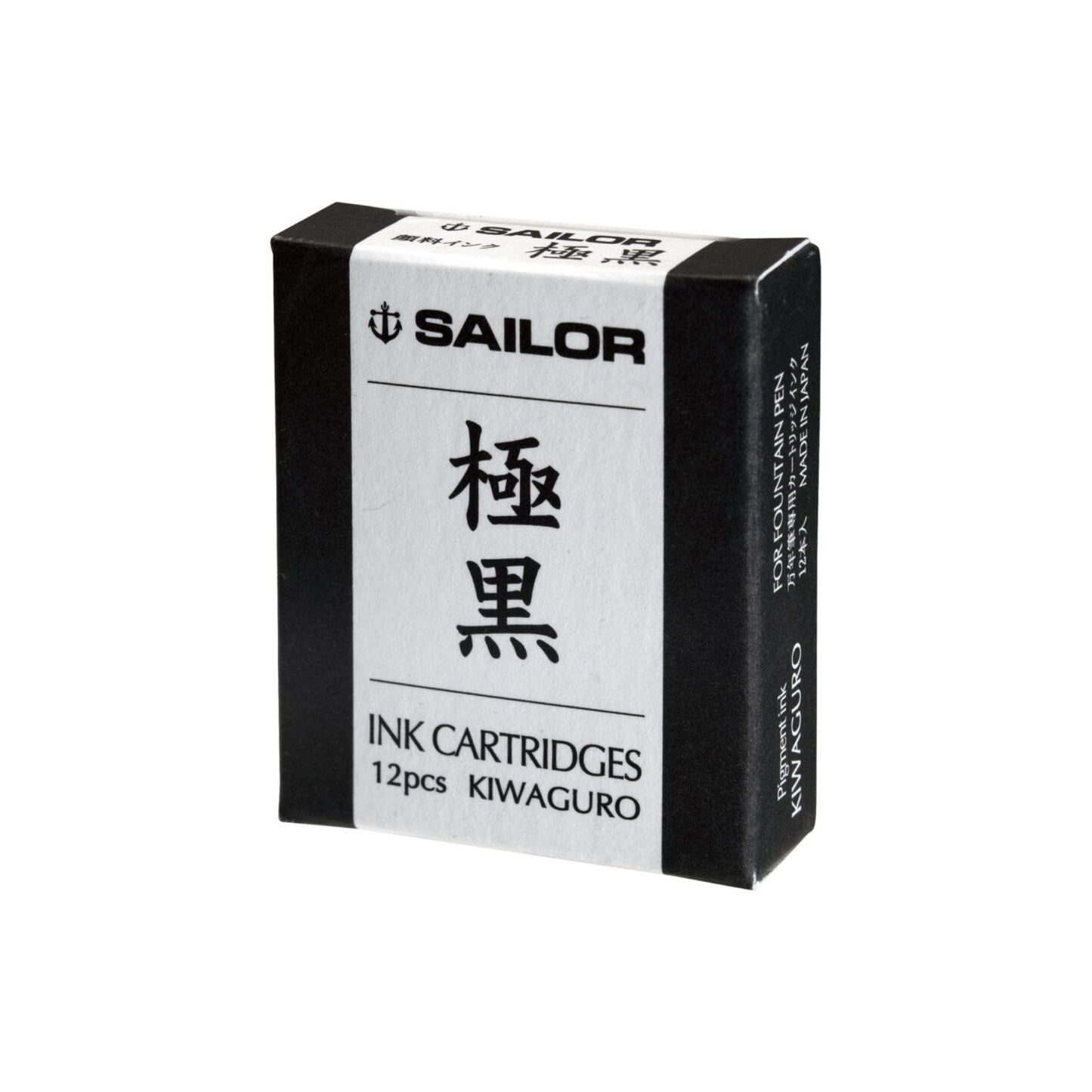 Sailor - Kiwaguro Ink Cartridges - Black (12 pack)