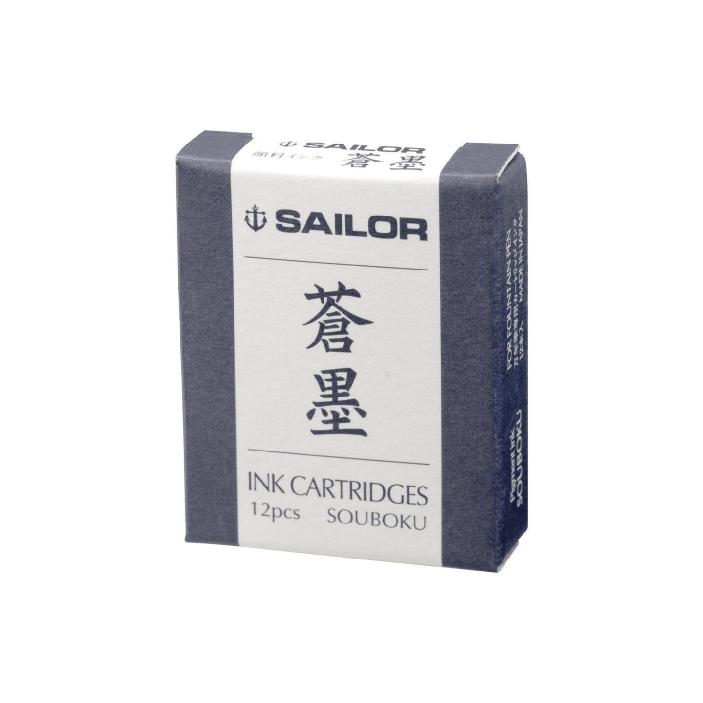 Sailor - Souboku Ink Cartridges - Blue-Black (12 pack)