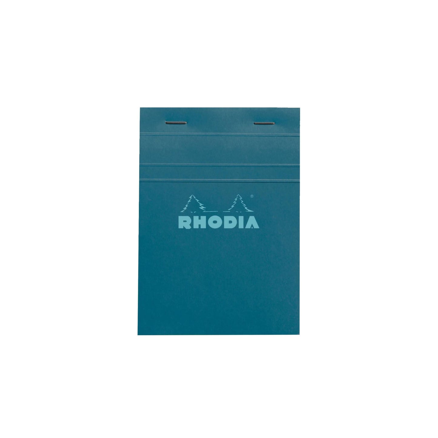 Rhodia - No. 13 Top Stapled Notepad A6 Grid/Graph - Peacock
