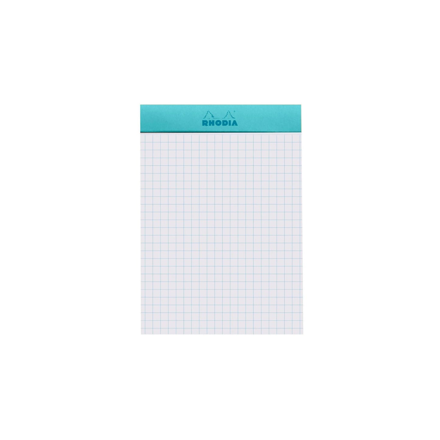Rhodia - No. 13 Top Stapled Notepad A6 Grid/Graph - Azure Blue