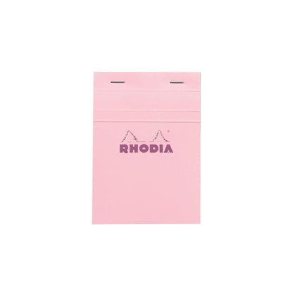 Rhodia - No. 13 Top Stapled Notepad A6 Grid/Graph - Rose