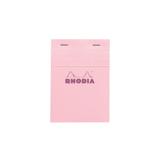 Rhodia - No. 13 Top Stapled Notepad A6 Grid/Graph - Rose