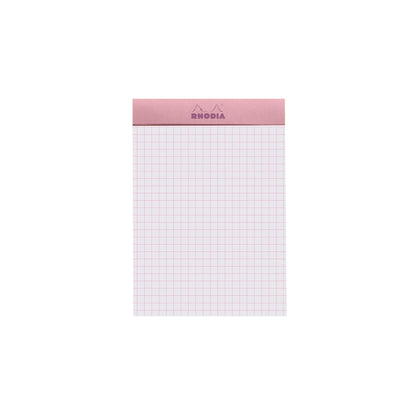 Rhodia - No. 13 Top Stapled Notepad A6 Grid/Graph - Rose
