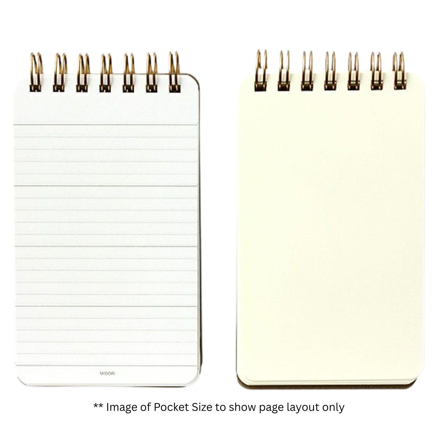 MIDORI - Grain Memo - Bonded Leather Cover - Notebook - B6 - Black