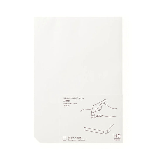 MD Product - A5 Paper Pad Cotton - Blank