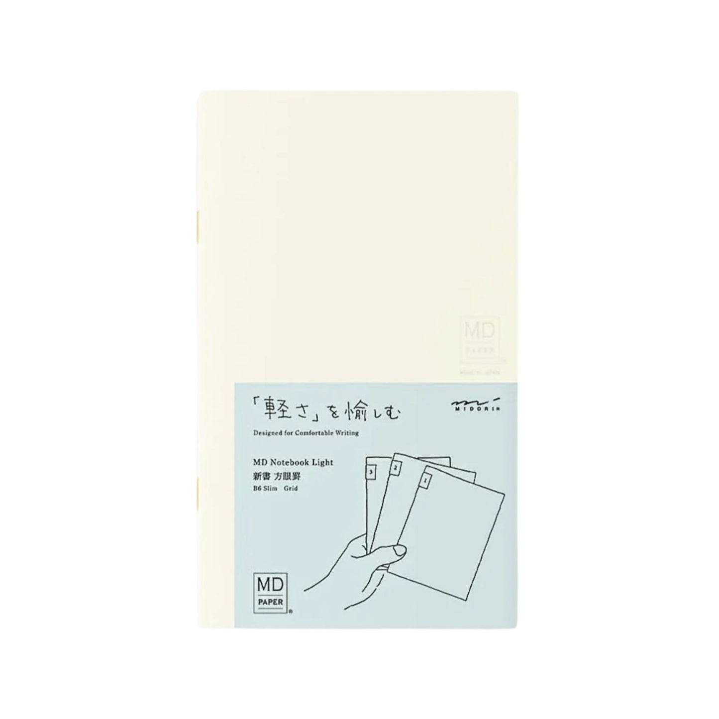 MIDORI - Notebook Light - Grid - B6 Slim