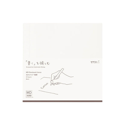 MIDORI - MD PAPER Notebook Cotton - Blank - A5 - Square