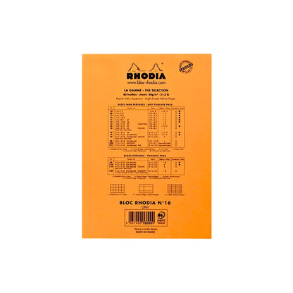 Rhodia - Cuaderno A5 grapado superior n.º 16 rayado - Azul Celeste